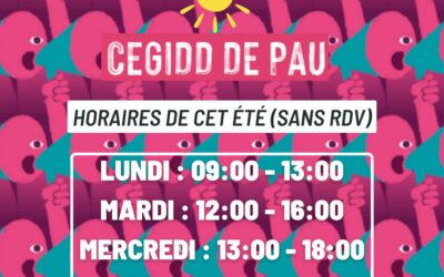 Le Planning Familial : Le CeGIDD de Pau reste ouvert tout l’été !