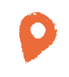 orange_epingle_picto picto d'une épingle de carte de couleur orange
