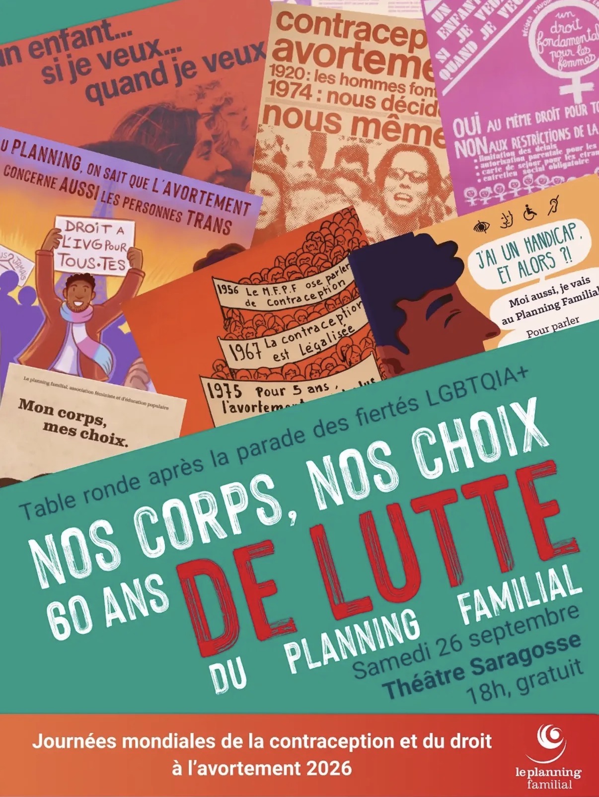 Affiche Table ronde après la parade des fiertés LGBTQIA+